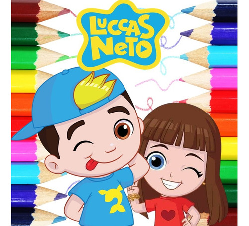 50 Desenhos Para Pintar E Colorir Luccas Neto - Folha A4 Inteira! 4 Por  Folha! - #0201